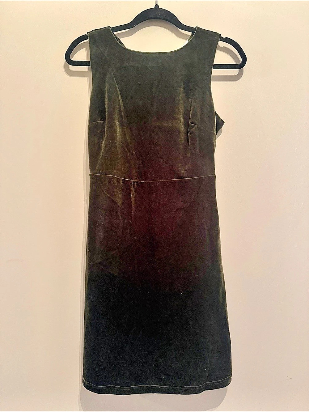 société Green Velvet Mini Dress